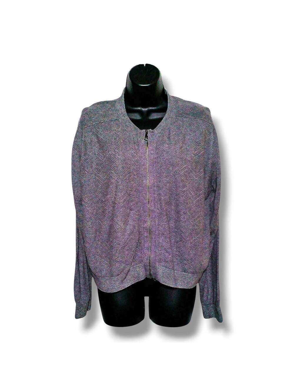 Banana Republic Zip-Front Cotton Cardigan Size XL Gray